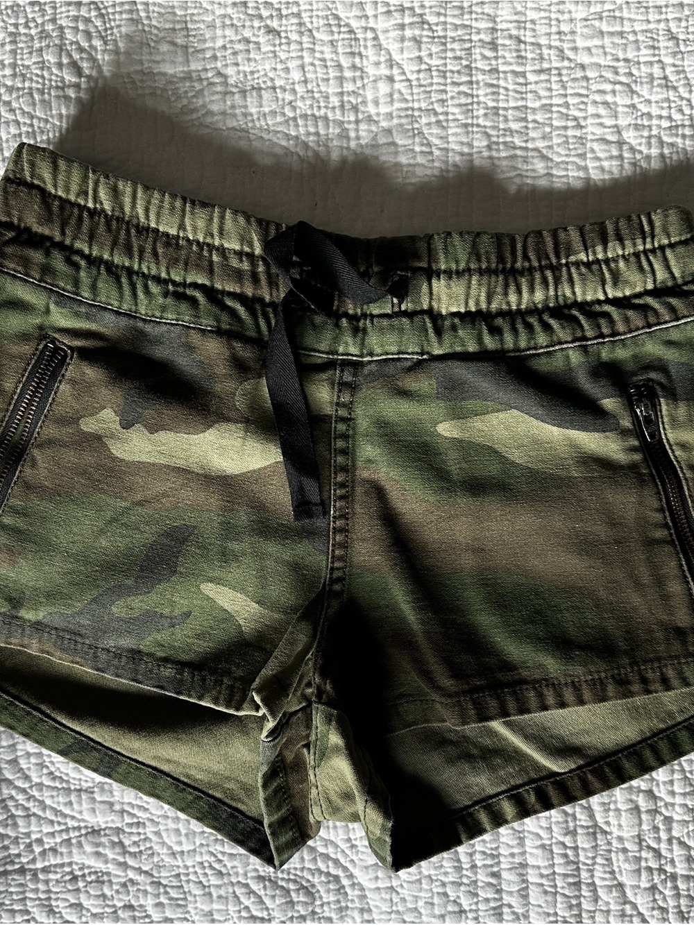 TNA Camo - Olive Green Cotton Shorts